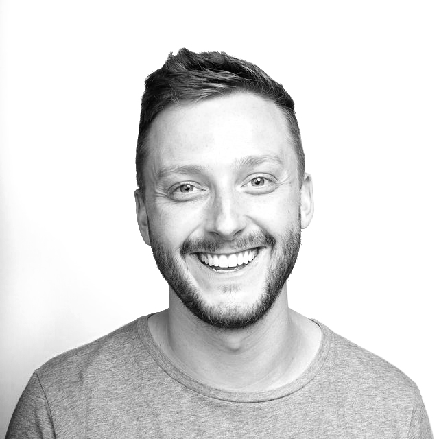 Black and white portrait of Matt Remley.