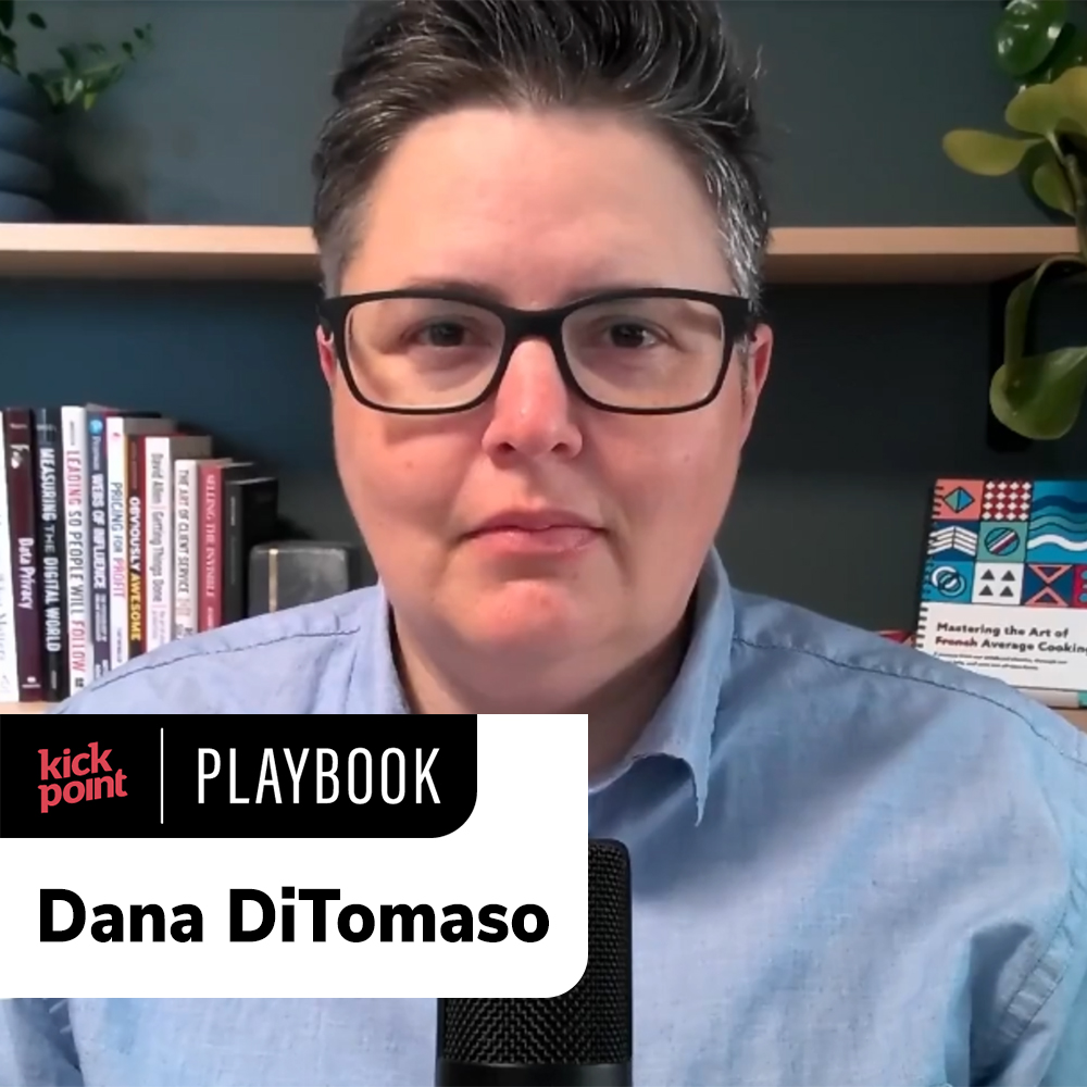 Screen grab of Dana DiTomaso from the Analytics for Agencies course